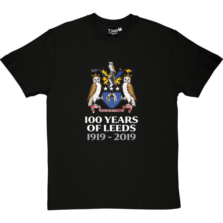 Leeds Centenary TShirt (Large Print) Football Bobbles