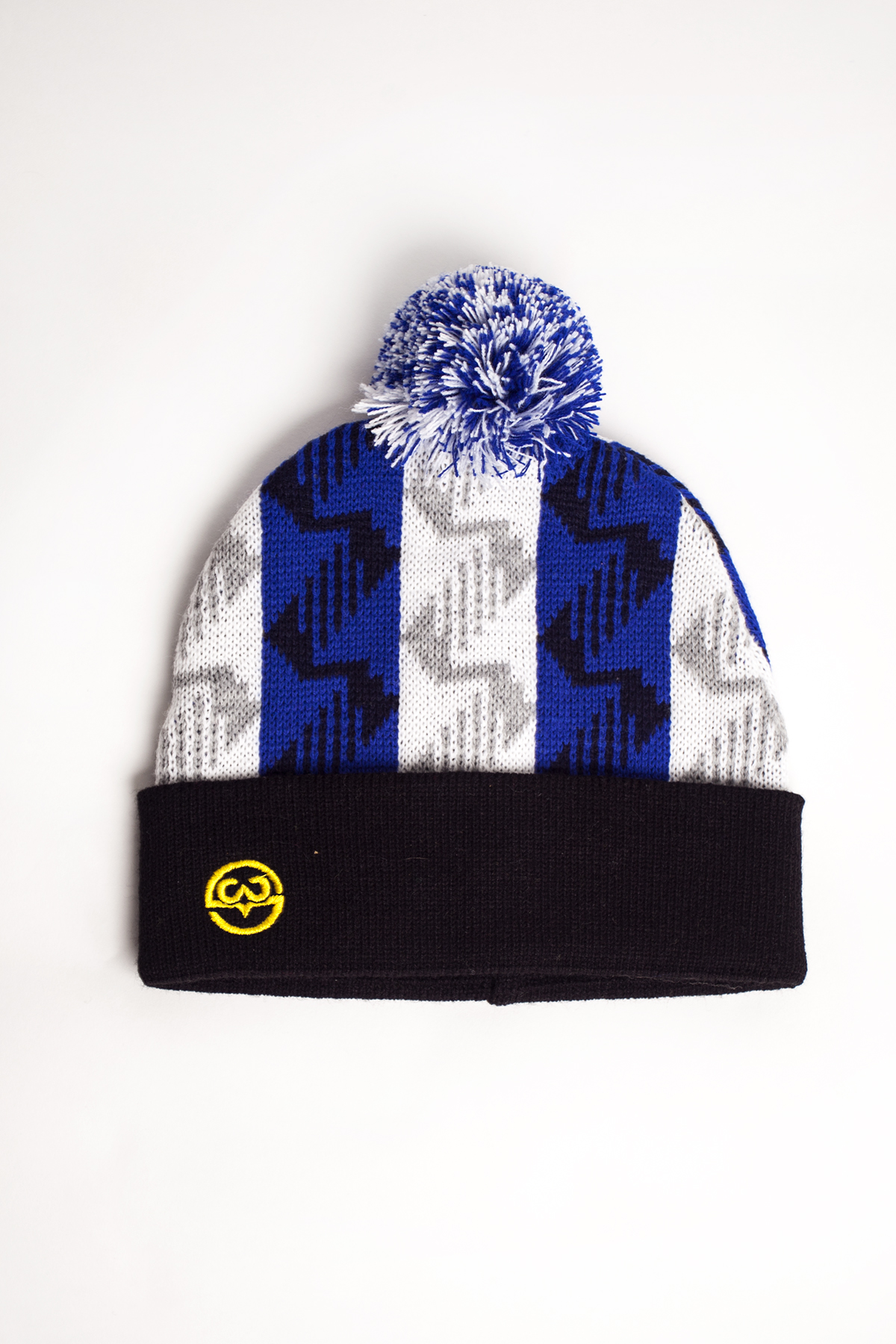 Arena Sheffield Wednesday Supporters Royal Blue and White Bobble Hat 
