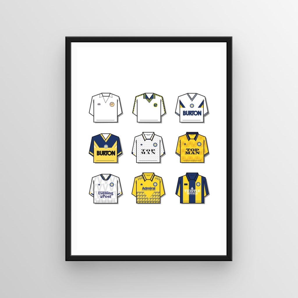 Leeds Shirt History Print Football Bobbles