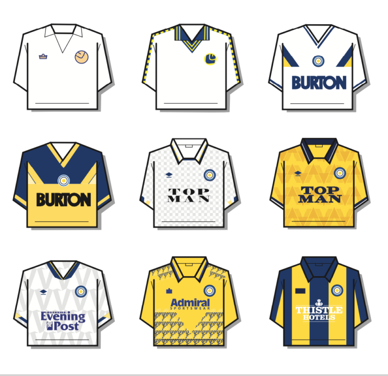 Leeds Shirt History TShirt Football Bobbles