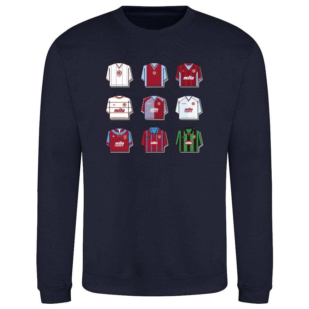 Aston Villa Shirt History Sweatshirt