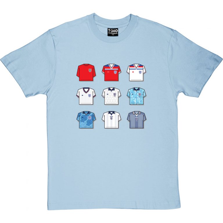England Shirt History TShirt Football Bobbles